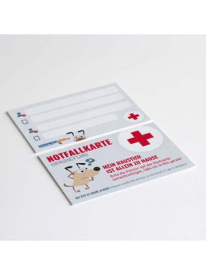 Notfallkarte für die Brieftasche