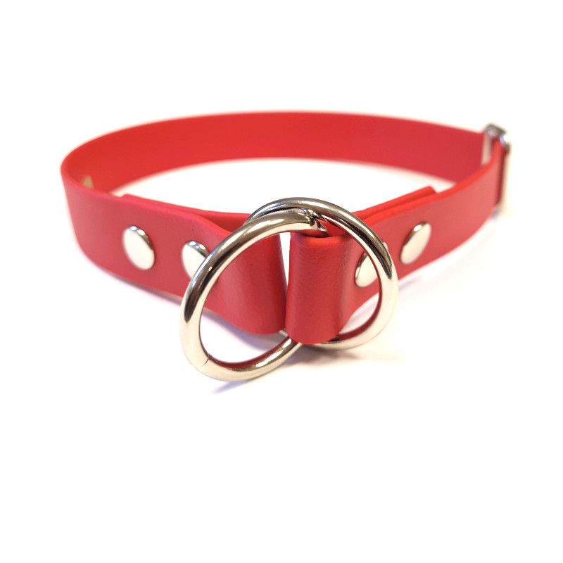 C&L Hundehalsband Aus BioThane® – Zugstopp, 25 Mm, 60 Cm, Neongelb (YE527)